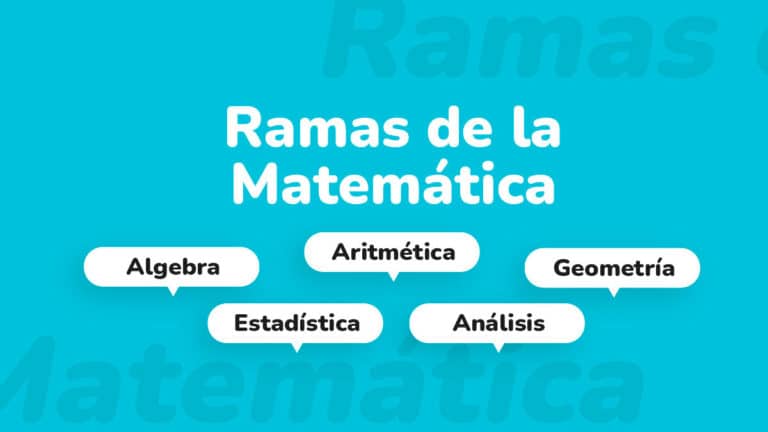 Ramas de la matemática