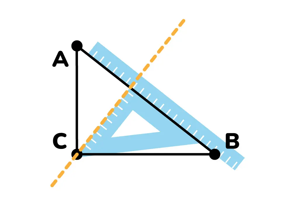 Altura del vértice C