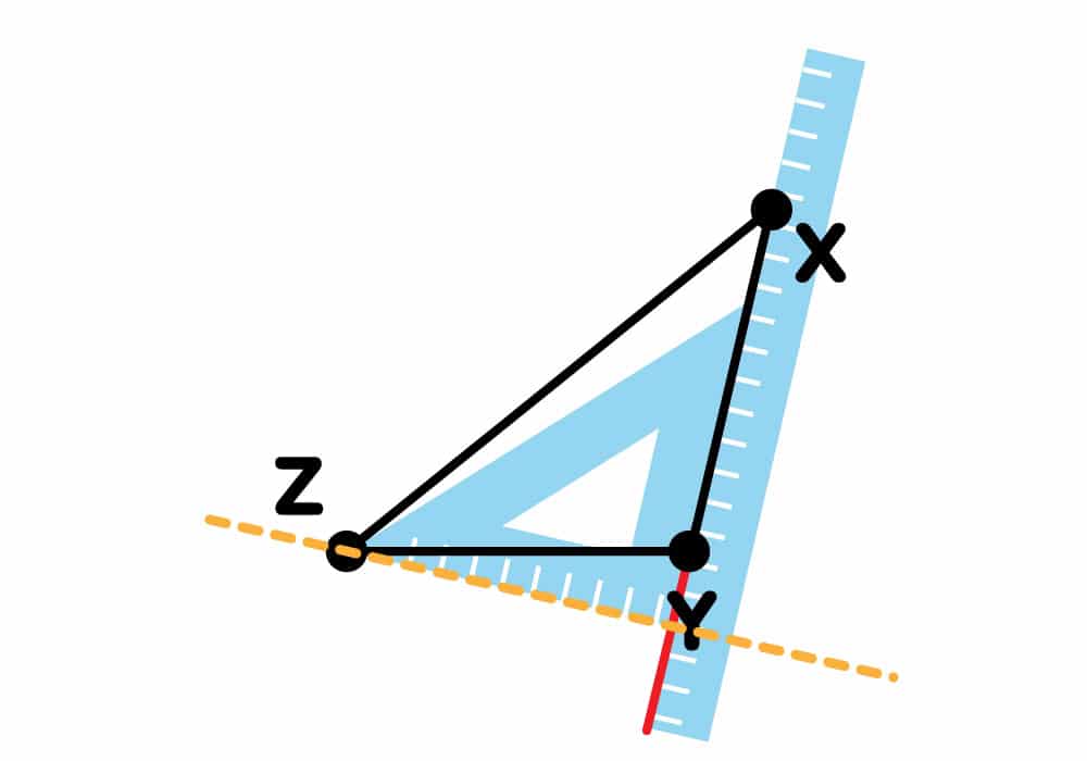 Altura del vértice Z