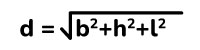 Formula calcular la diagonal de un prisma rectangular