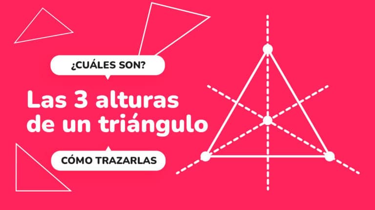 Las 3 alturas de un triángulo