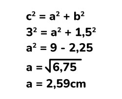 teorema de Pitágoras en un prisma triangular