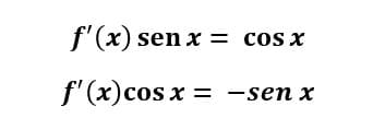 Derivada del seno y coseno