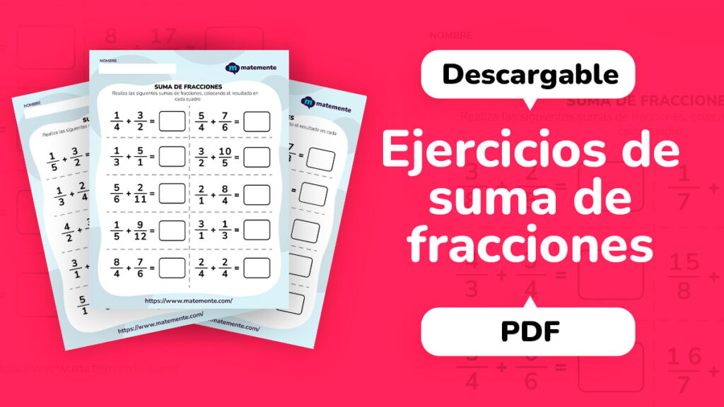 ejercicios de suma de fracciones