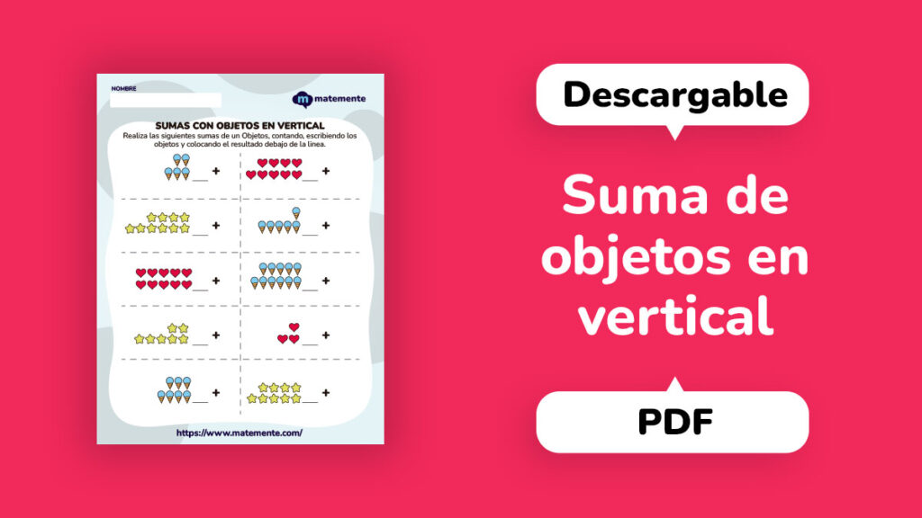 Suma de objetos en vertical