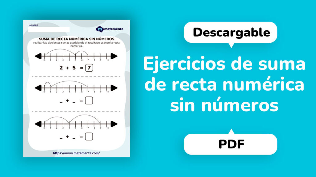 Suma de recta numérica sin números