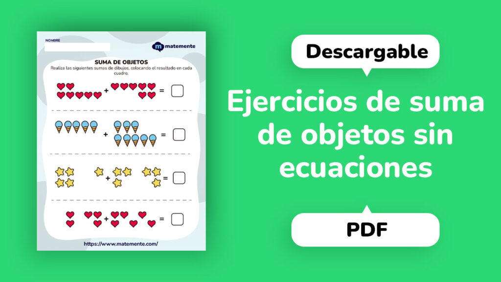 Suma de objetos sin ecuaciones