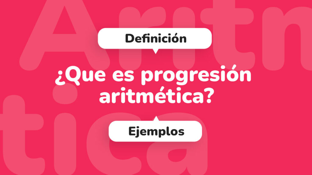 Que es progresión aritmética