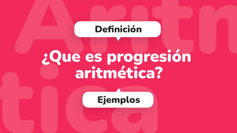 Que es progresión aritmética