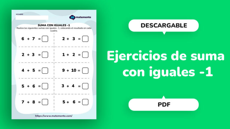 Ejercicio de Suma con iguales -1 - portada