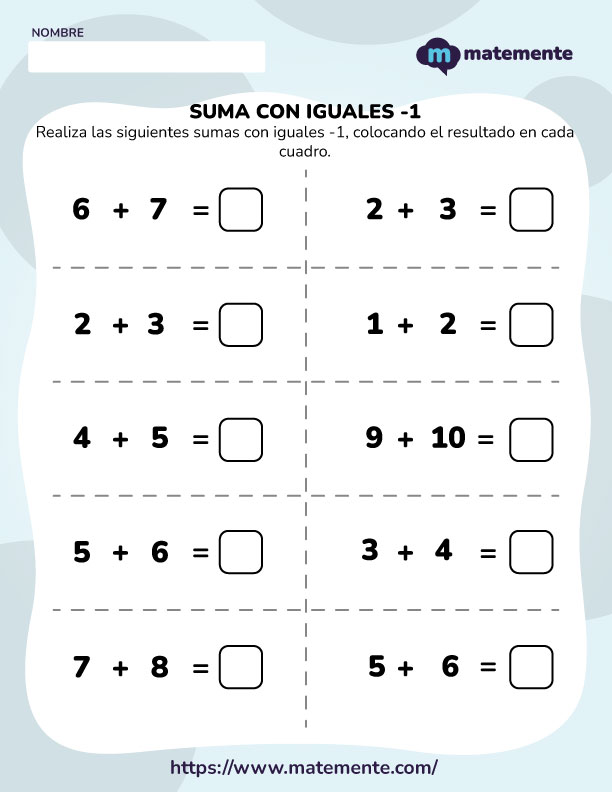 Ejercicio de Suma con iguales -1