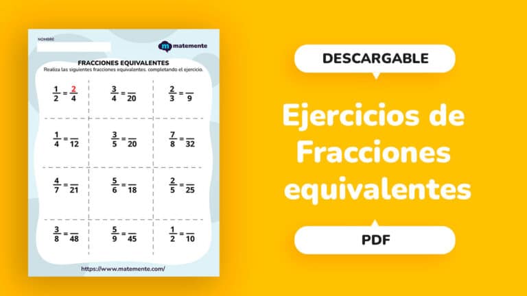 Ejercicios de Fracciones equivalentes