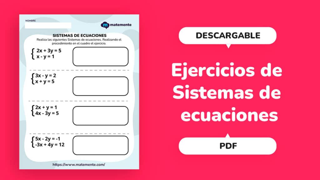 Ejercicios de Sistemas de ecuaciones