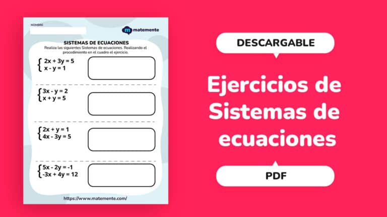 Ejercicios de Sistemas de ecuaciones